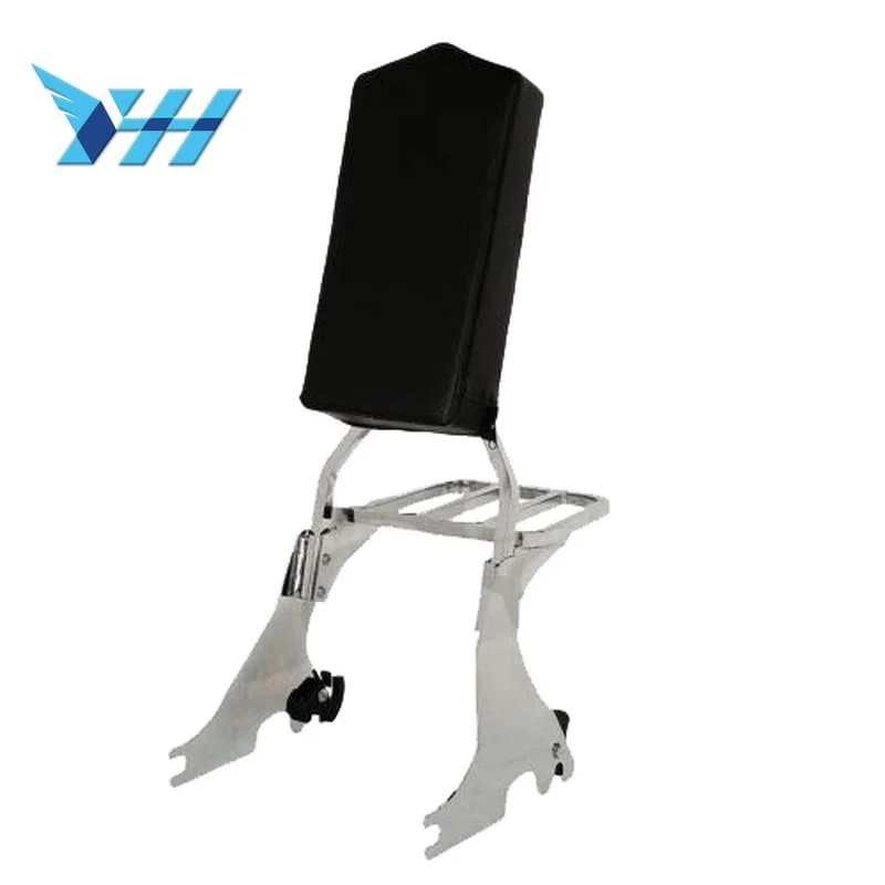 

Chrome Adjustable Backrest Sissy Bar For Sportster XL1200 XL883 2004-2018 48 72 Black Motorcycle