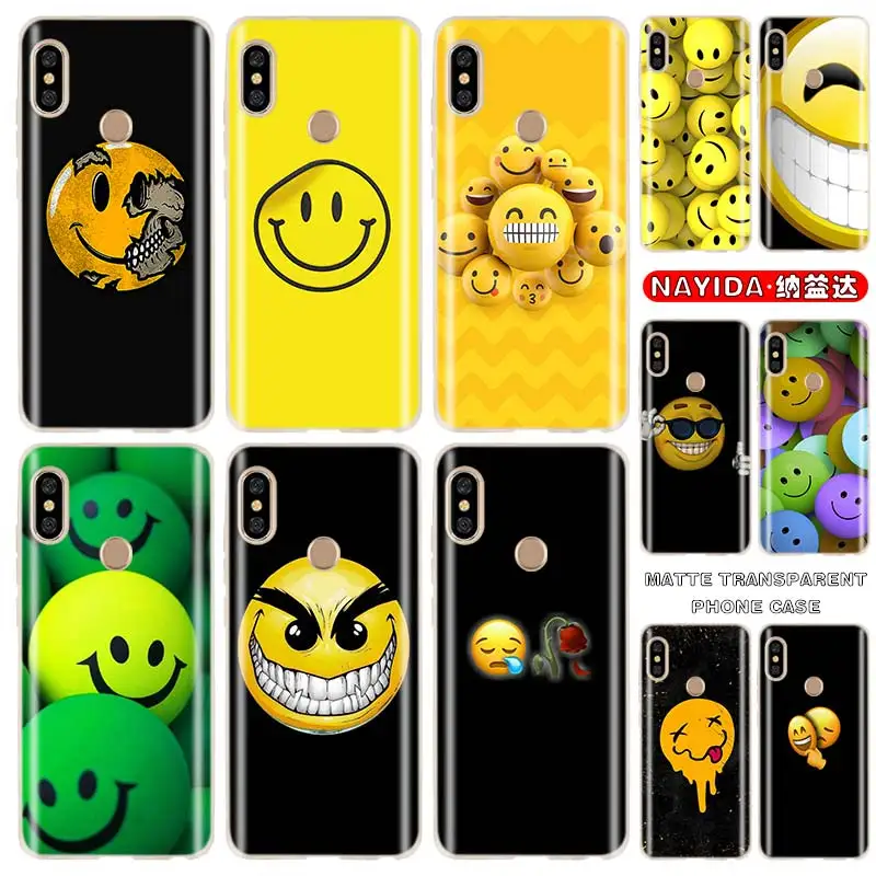 

Мягкий силиконовый чехол для Xiaomi Redmi Note 11 10 9 8 7 Pro Max 10s 9s 8t 4G 5Gr улыбающееся лицо