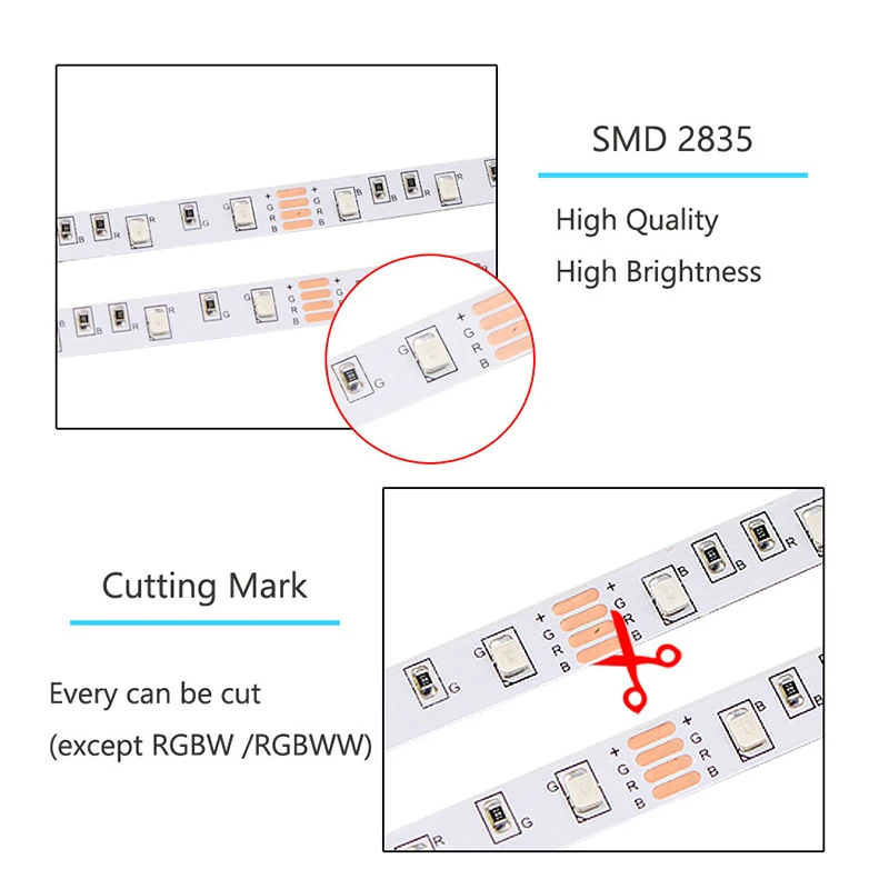 Светодиодная лента RGB 12 В USB 5 м дистанционное управление SMD 2835 ТВ ПОДСВЕТКА теплый