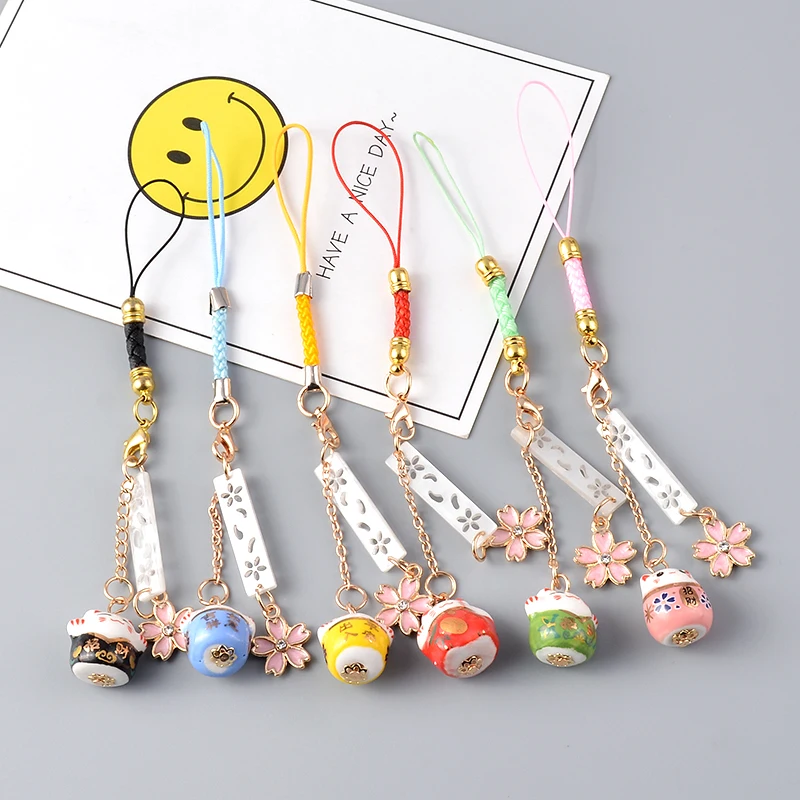 Милый Кот брелок 7 видов стилей Япония Неко Lucky с котом кулон для женщин сумка Шарм