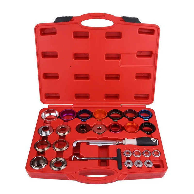

27Pcs Auto Camshaft Crank Crankshaft Oil Seal Remover Installer Tool Car Shaft Installer Extractor 28 64mm