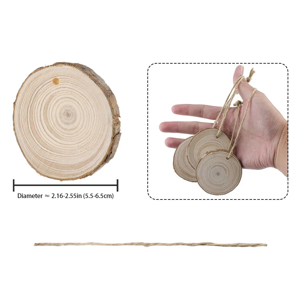 15 шт. деревянные рождественские украшения дерево реквизит DIY дети живопись Декор