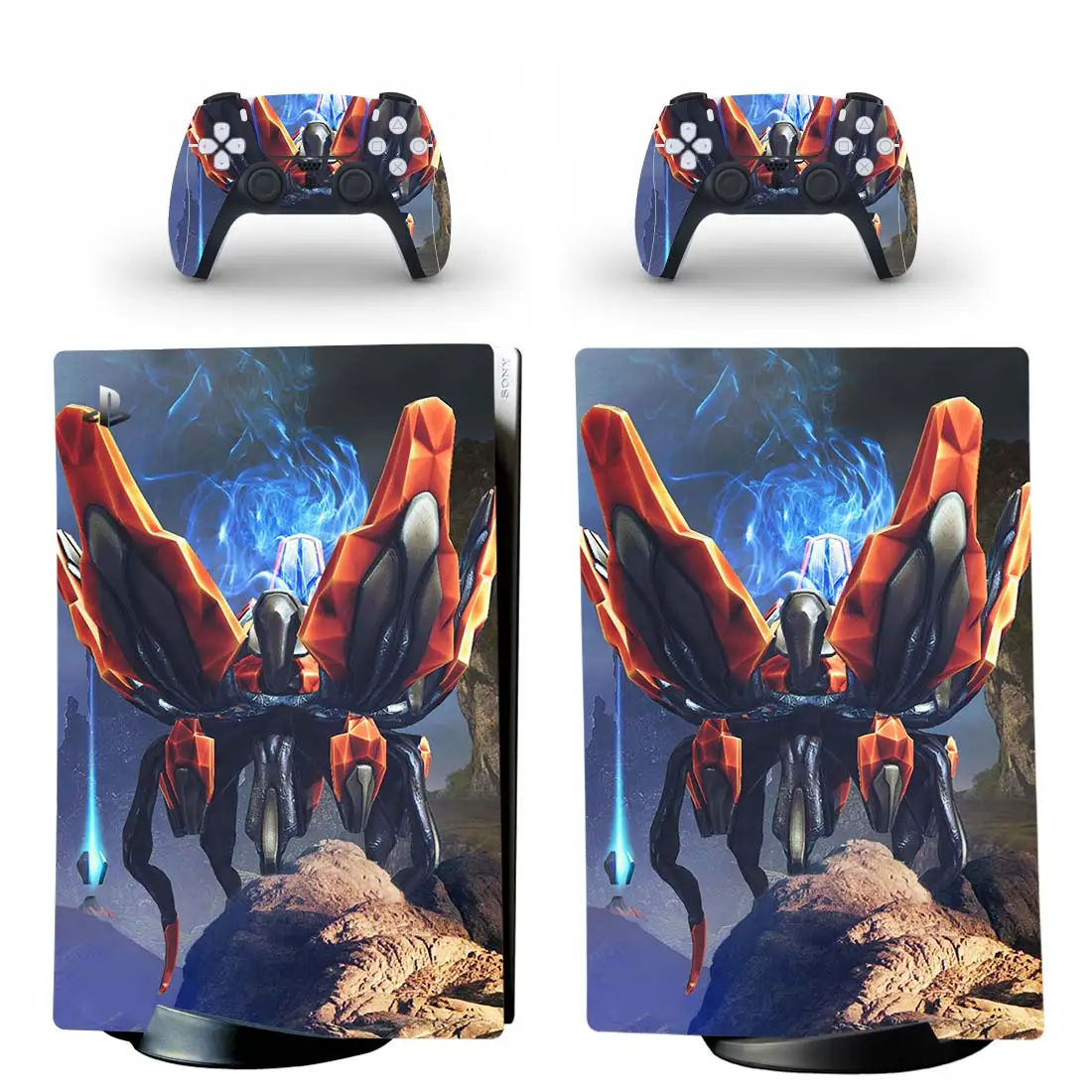 

Стильная цифровая наклейка Yi Xing PS5 для консоли Playstation 5 и 2 контроллера