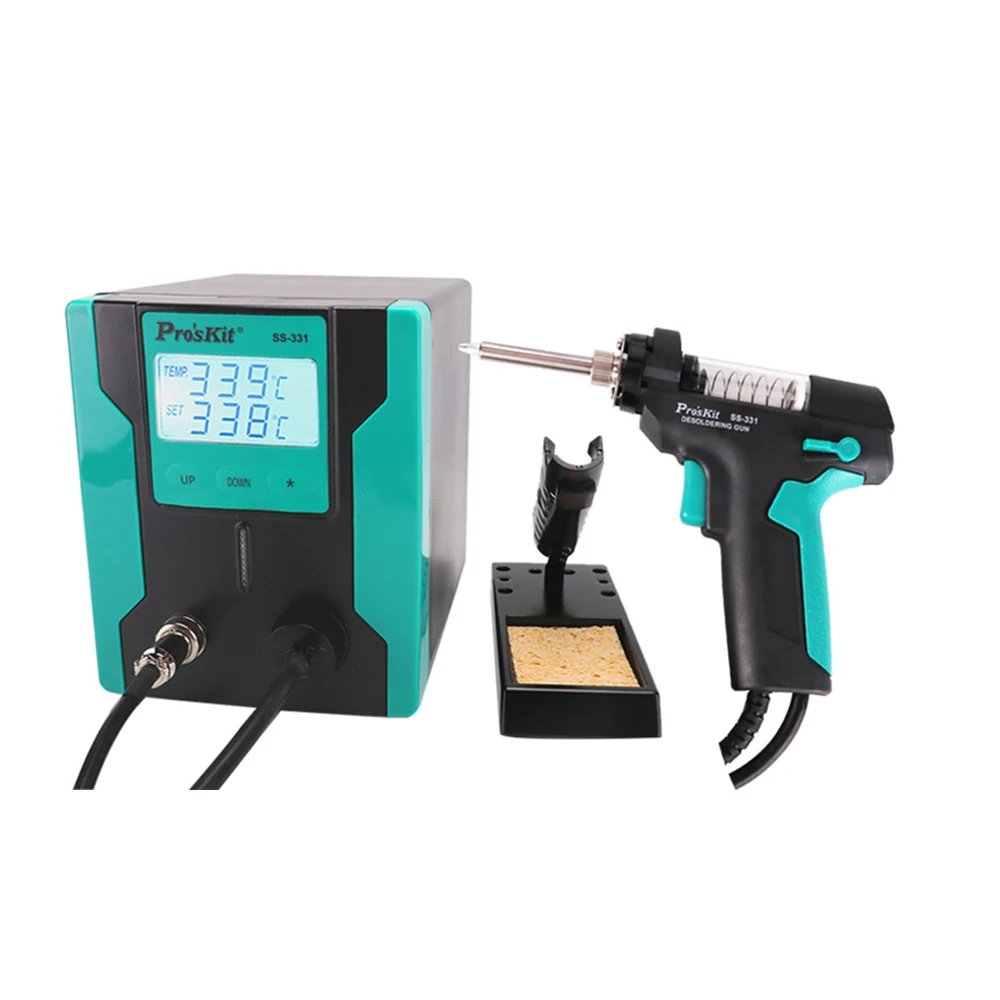 Electric tin suction pump Pro'sKit SS-331H ESD LCD Digital BGA Desoldering Suction Electric Absorb sleeping function enlarge