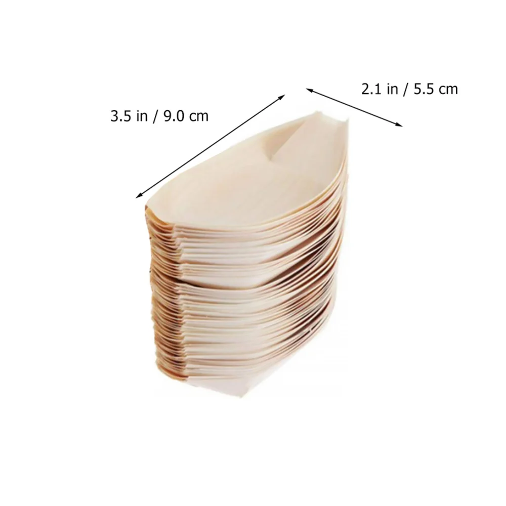 

50pcs Wooden Bowl Snack Bowl Wood Snack Bowl Wooden Snack Bowl Food Container