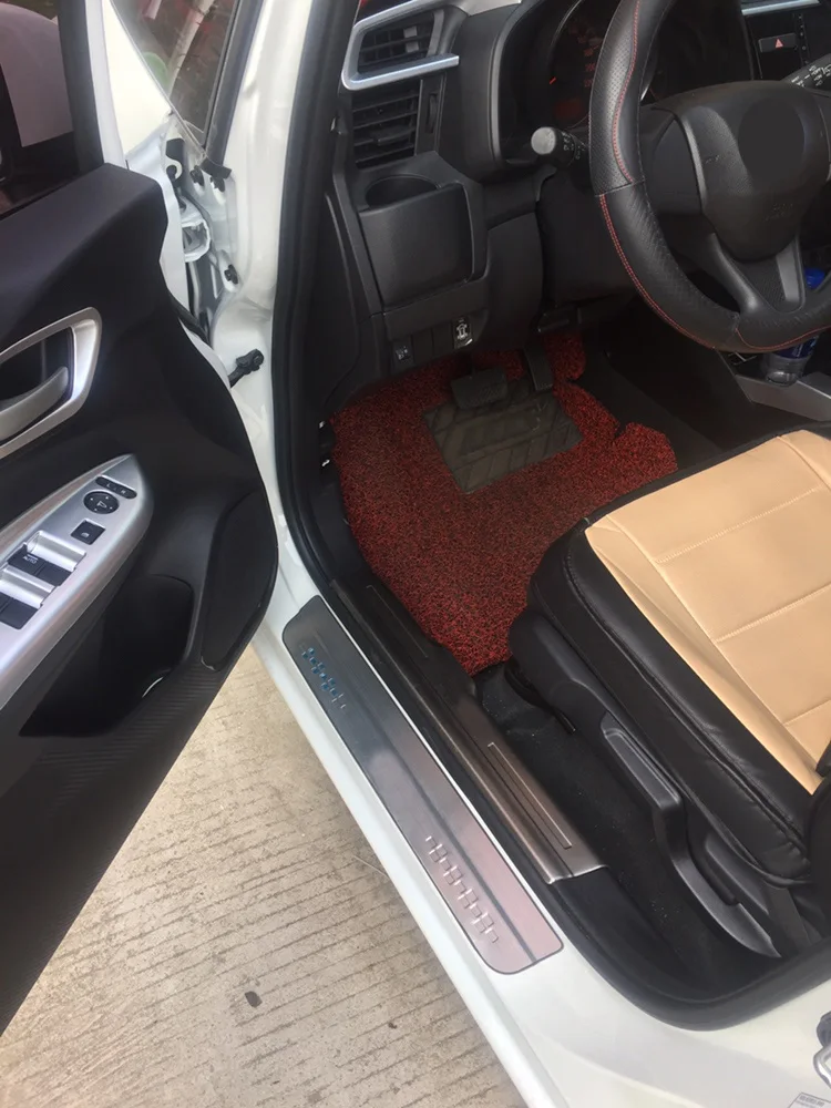 Накладки на пороги из нержавеющей стали для Honda Fit 2014 2015 2016 2017 | Автомобили и