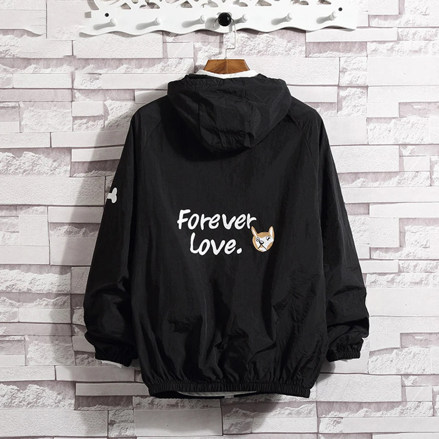 Куртка бомбер большого размера мужская повседневная весенне летняя куртка в