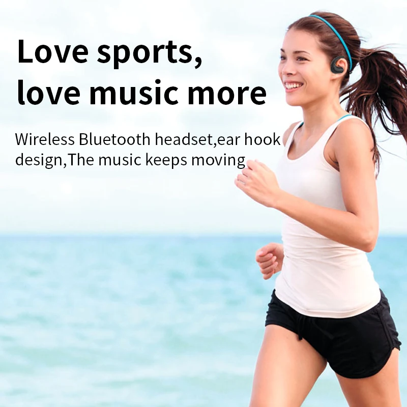 AIKSWE Wireless headphones Bluetooth Earphones 8GB IPX8 Waterproof MP3 Music Player Swimming Diving Sport Headset For Huawei images - 6
