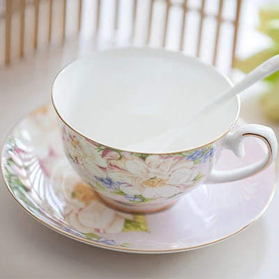 Cup D 250 мл Британский китайский костяной фарфор кофейная чашка набор креативная простота послеобеденный чай обслуживание бытовой эспрессо капучино латте - Цвет: Cup D