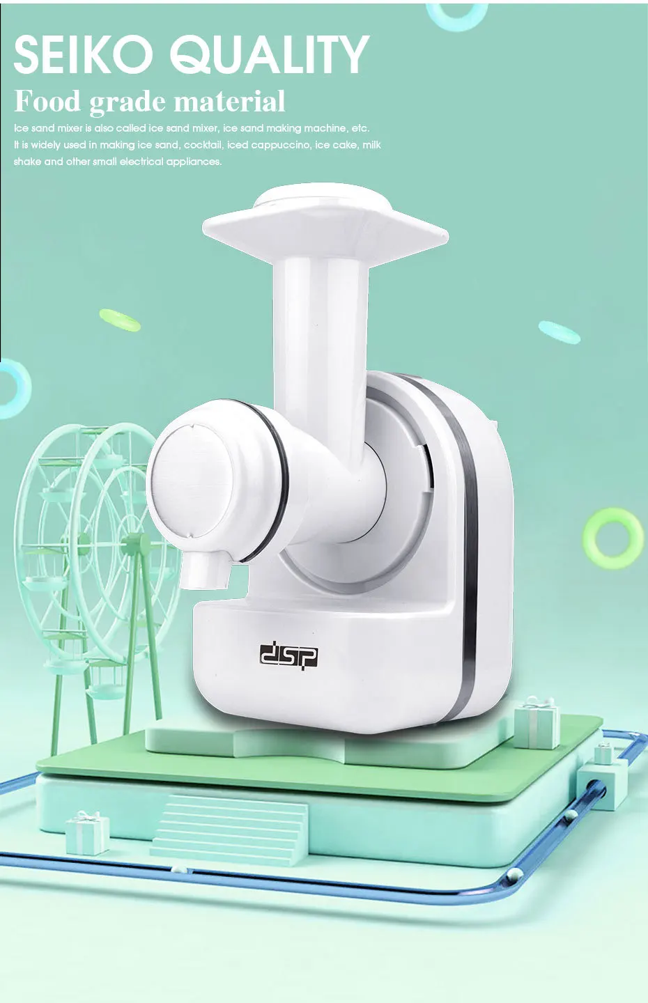 

220V 3-In-1 Multi-funtion Food Processor Juicer Fruit Vegetable Chopper Grinder Dessert Smoothie Making Protable Kitchen Tools