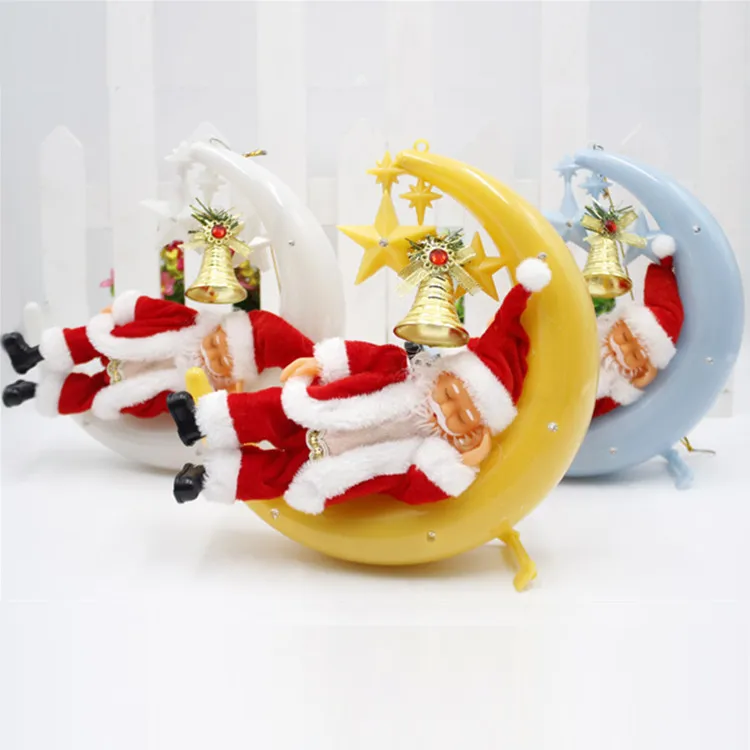 2019 Рождественская кукла Санта Клауса 24 см с подсветкой музыка Клаус храп