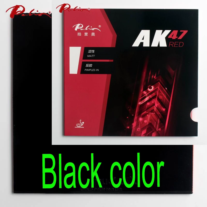 black Palio официальный 40+ красный Ak47 резиновый красный губка для настольного тенниса для петли и быстрой атаки стиль для ракетки пинг понг - Цвет: black