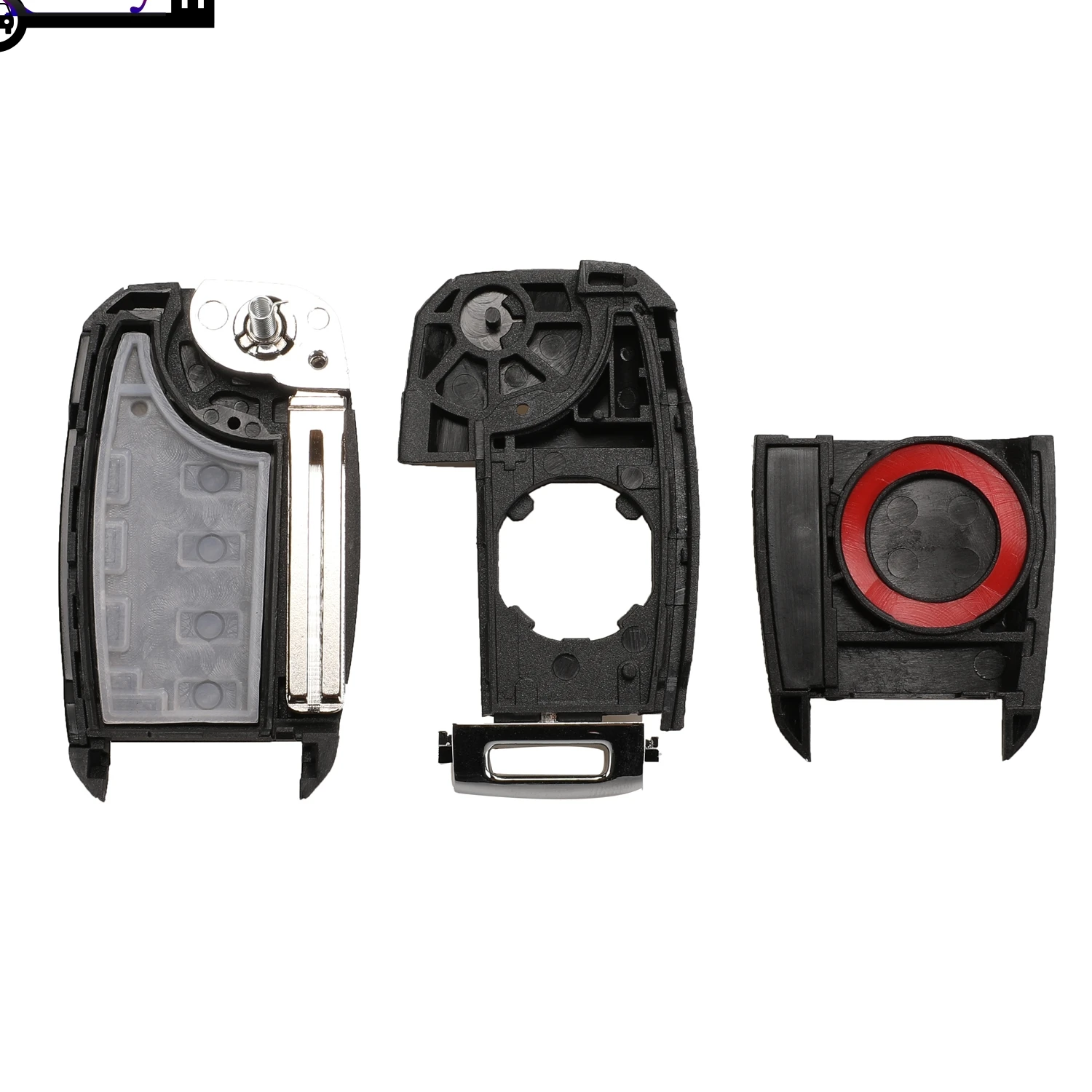 

Kutery Remote Smart Car Key Shell For Kia K4 Sorento Sportage 3/4Buttons With Uncut Blank HYN14/TOY43 Blade Key Case Cover