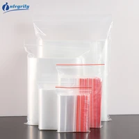 integrity 10000ps 812cm high quality zipper clear self sealing plastic packaging supplies gift sundries storage waterproof bags