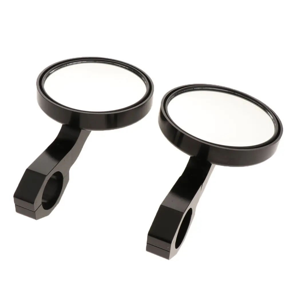 

4.7inch Round Side Mirrors For Yamaha Cat Rear View Mirrors Left & Right For Polaris Rangers RZR 1.75inch Clamp