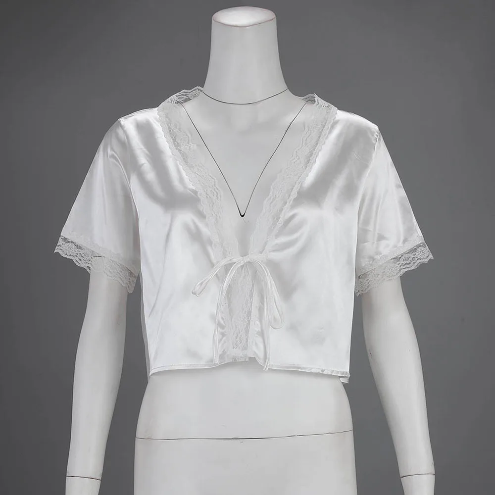 Новинка 2020 Женская атласная майка футболки Blusa Mujer Женские однотонные кружевные