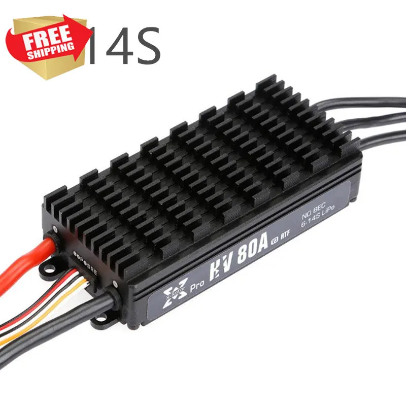 Спрей Hobbywing XRotor 80A HV V3 ESC для установки с регулировкой высокого напряжения