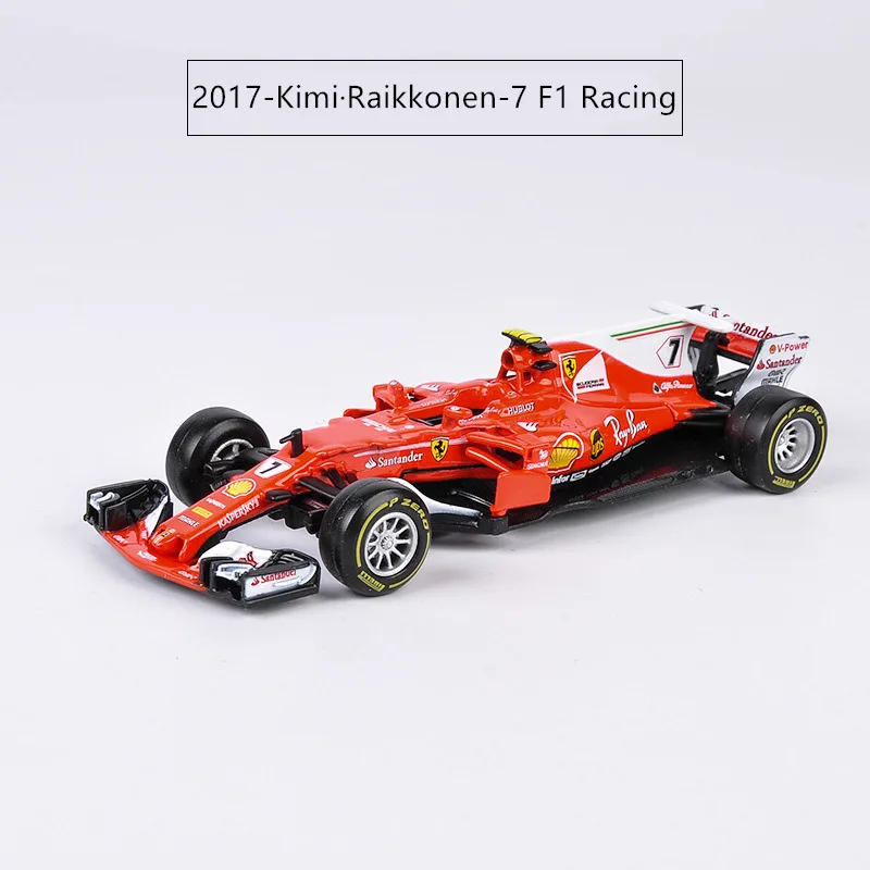 Bburago 1:43 Ferrari F1 12 стиль имитация сплава супер игрушка модель автомобиля для с рулевым колесом управления переднего колеса рулевого управления - Цвет: 2017-Ferrari-7