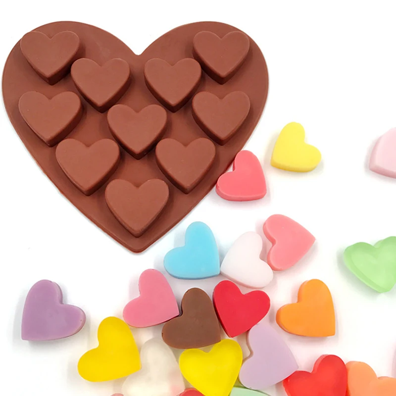 

Loving Heart Shape Silicone Fondant Mold DIY Sweet Heart Chocolate Candle Candy Paste Cake Decorating Mold Kitchen Accessories