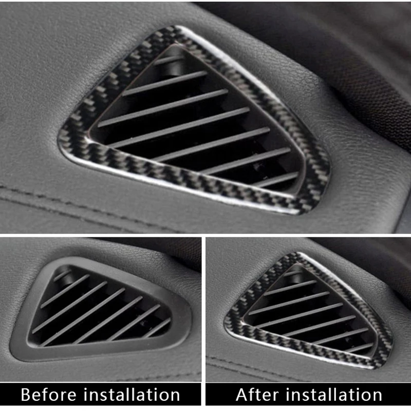 

Shift - car air conditioning CD panel reading lamp decorative cover carbon fiber, BMW x5x6f15 F16 decorative stickers,
