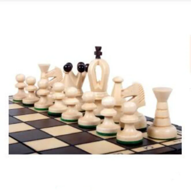 

New High-end Chess Solid Wood Medium Folding Portable 30 X 15 X 5 Cm
