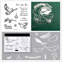dove new stamps and die 2021 metal die cutters for scrapbooking stamping cutting templates new christmas stencils for decor