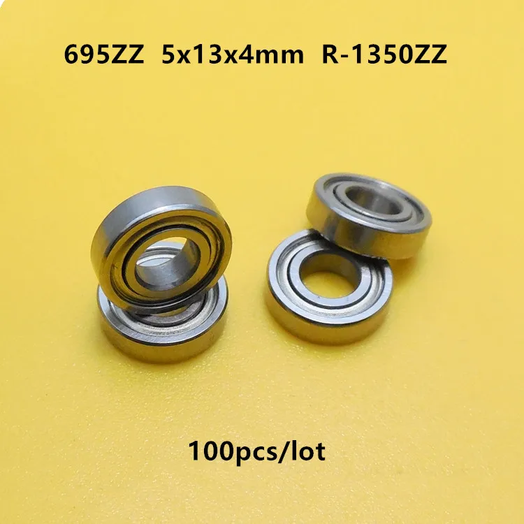 100 шт. миниатюрный шарикоподшипник 695ZZ R-1350ZZ 5x13x4 шариковые радиальные подшипники s