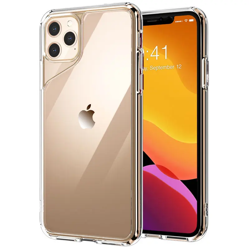 Clear Чехол для iPhone 11 Pro Max 6,5 Дюймов( выпуск) i-Blason Halo серии устойчивый к царапинам ТПУ бампер+ прозрачная задняя крышка чехол - Цвет: Clear