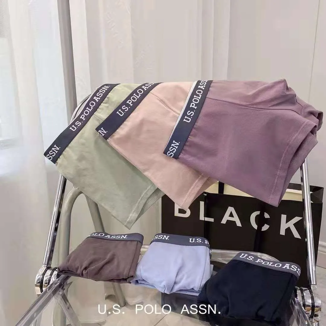 США Мужские свободные шорты Polo Assn. модные мягкие удобные с четырьмя углами