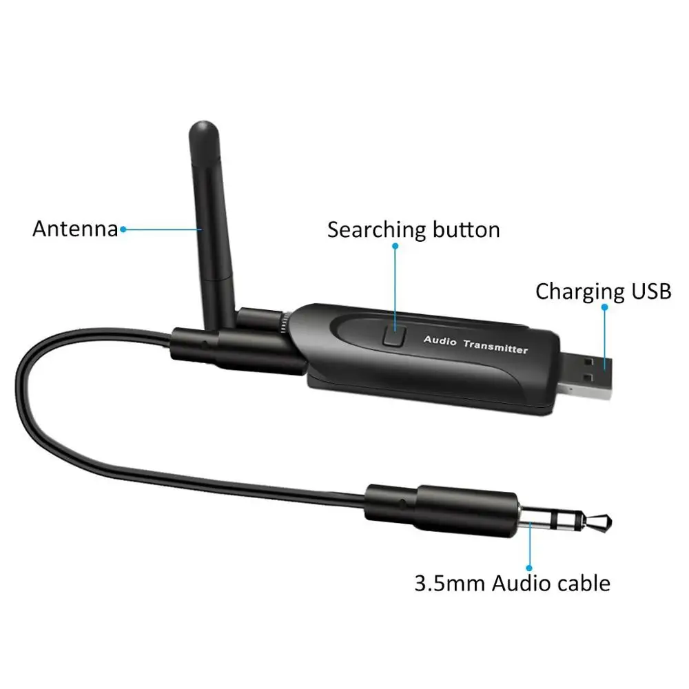 Беспроводной Bluetooth 4 1 передатчик аудио ключ наушники адаптер 3 5 мм разъем для