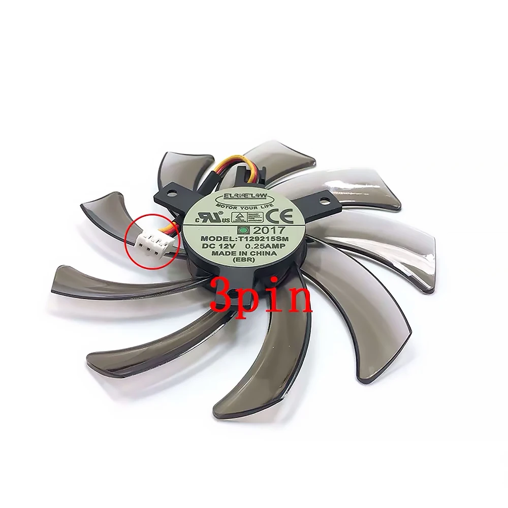 Новый 95 мм T129215SM PLD10010S12H кулер для замены видеокарты Gigabyte HD 7850 Radon R9 270 GTX 670 650 660Ti 550 |