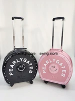 2021 fashion golf trolley bag golf suitcase pinkblack golf shoes bag with wheel lightweight wear resistant travel bag