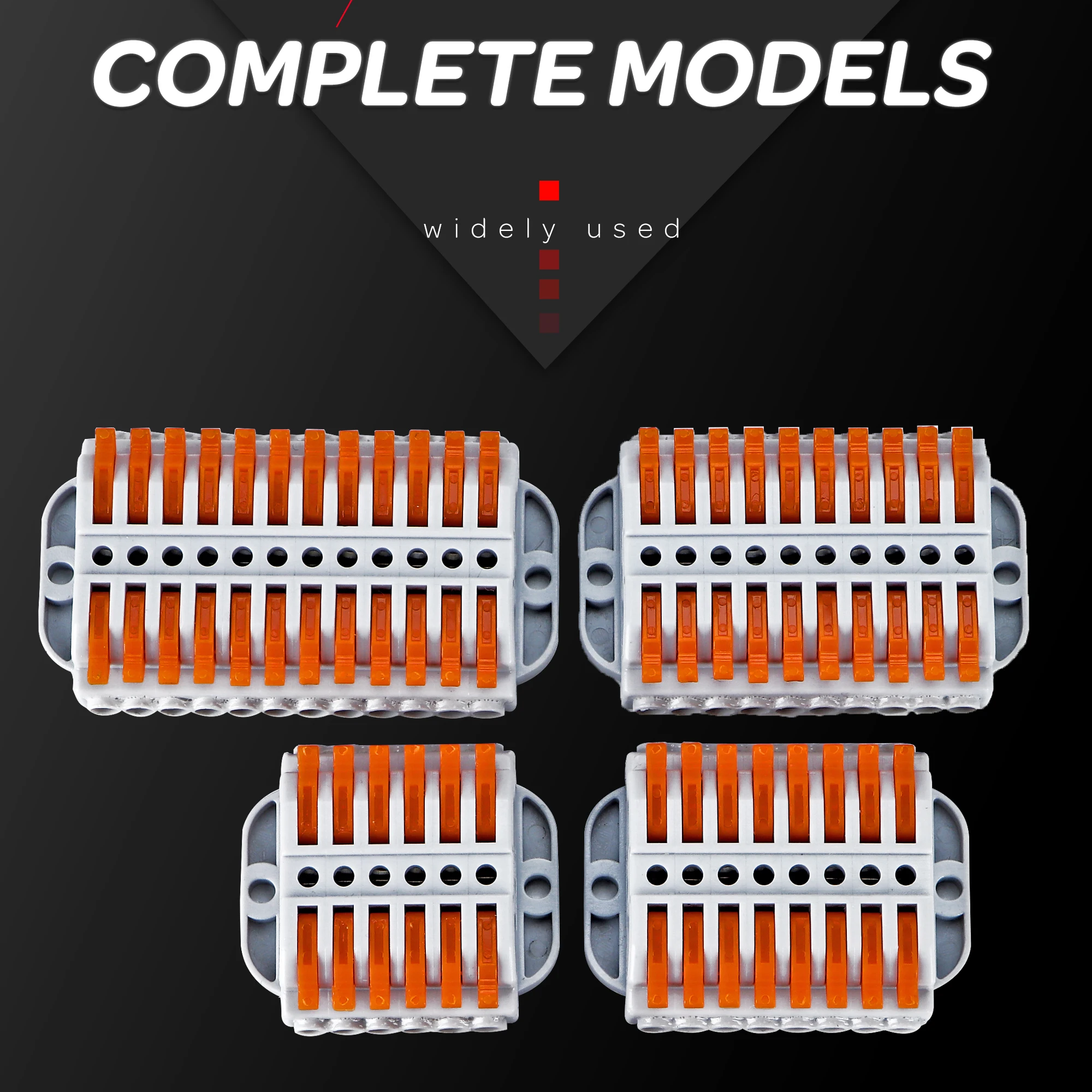 

Wire wiring Connectors 2/3/6/8/10/12 pinTerminal Block Conductor Push-In Led Light universal Compact Cable Splitter Connector