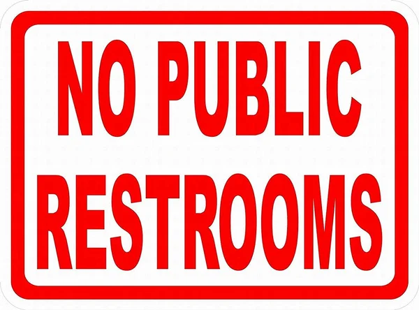 

No Public Restrooms Tin Sign art wall decoration,vintage aluminum retro metal sign,