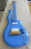 prince cloud electric guitar cnc made body 22f bobble style gold hardware light blue gloss finish left handed available in stock