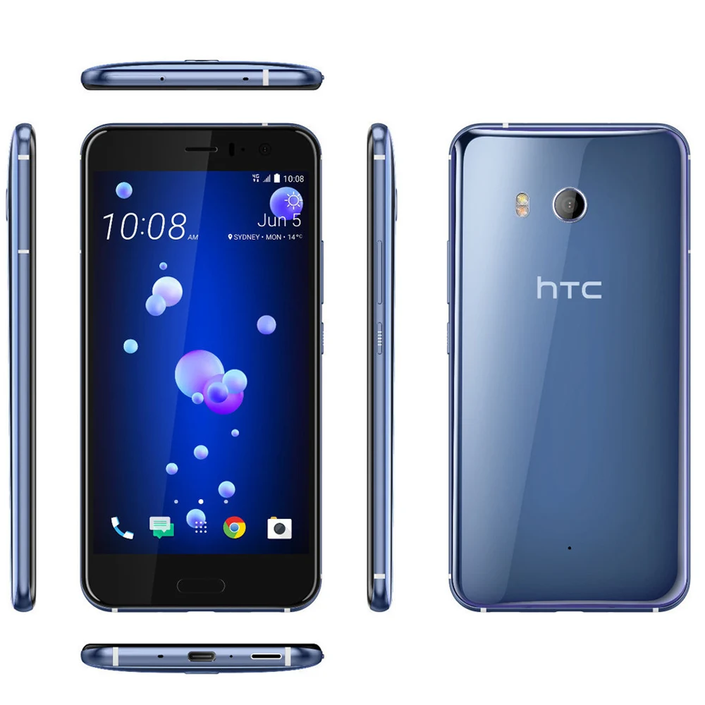 

12MP+16MP Used HTC U11 5.5" Android 7.1 Celulares Octa Core 4GRAM+64GROM Original 4G LTE Smartphones Wifi Mobile Phones Unlocked