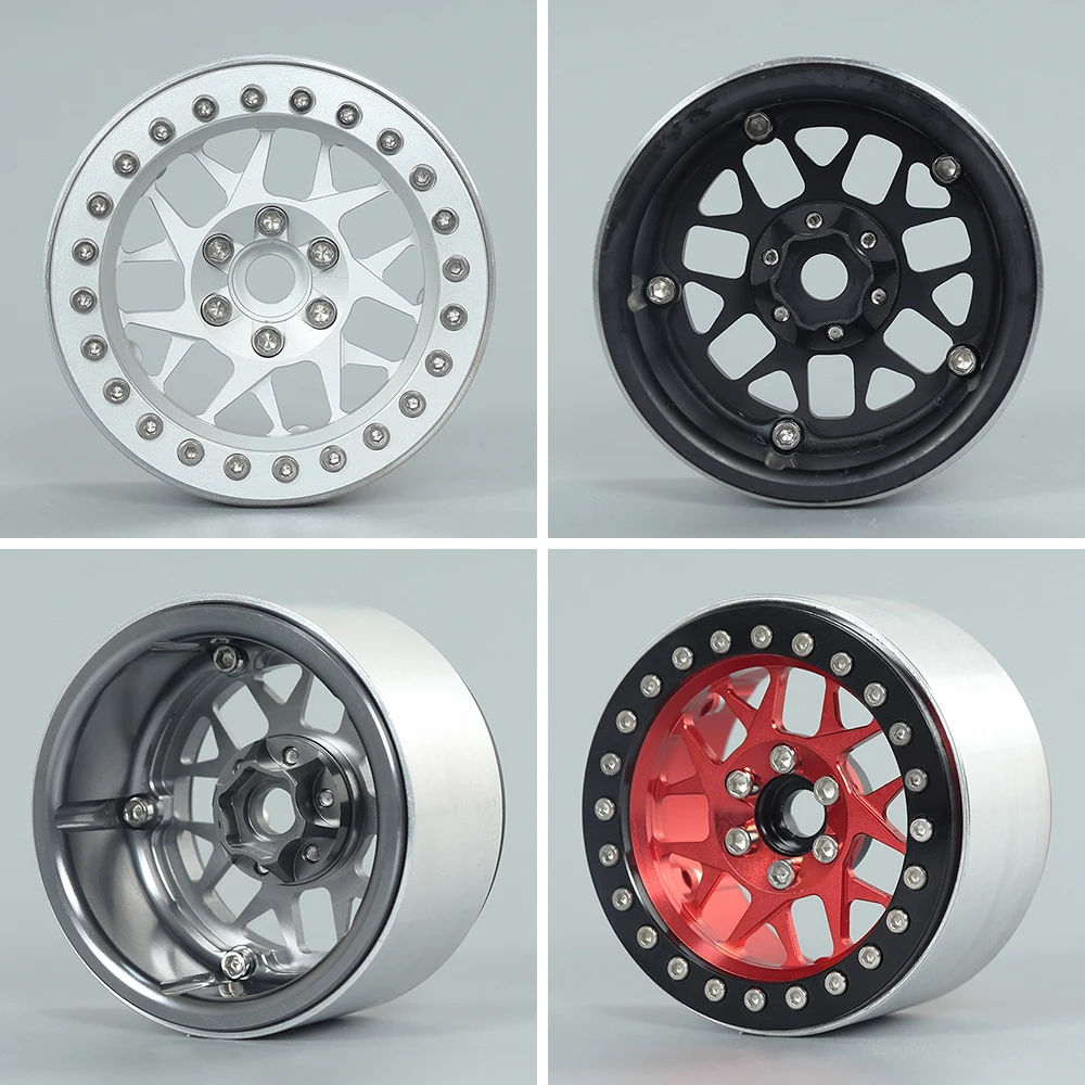 1 шт. RC автомобиль металлический Алюминий 2 &quotбисером колеса обода 25 мм 35 для 1/10