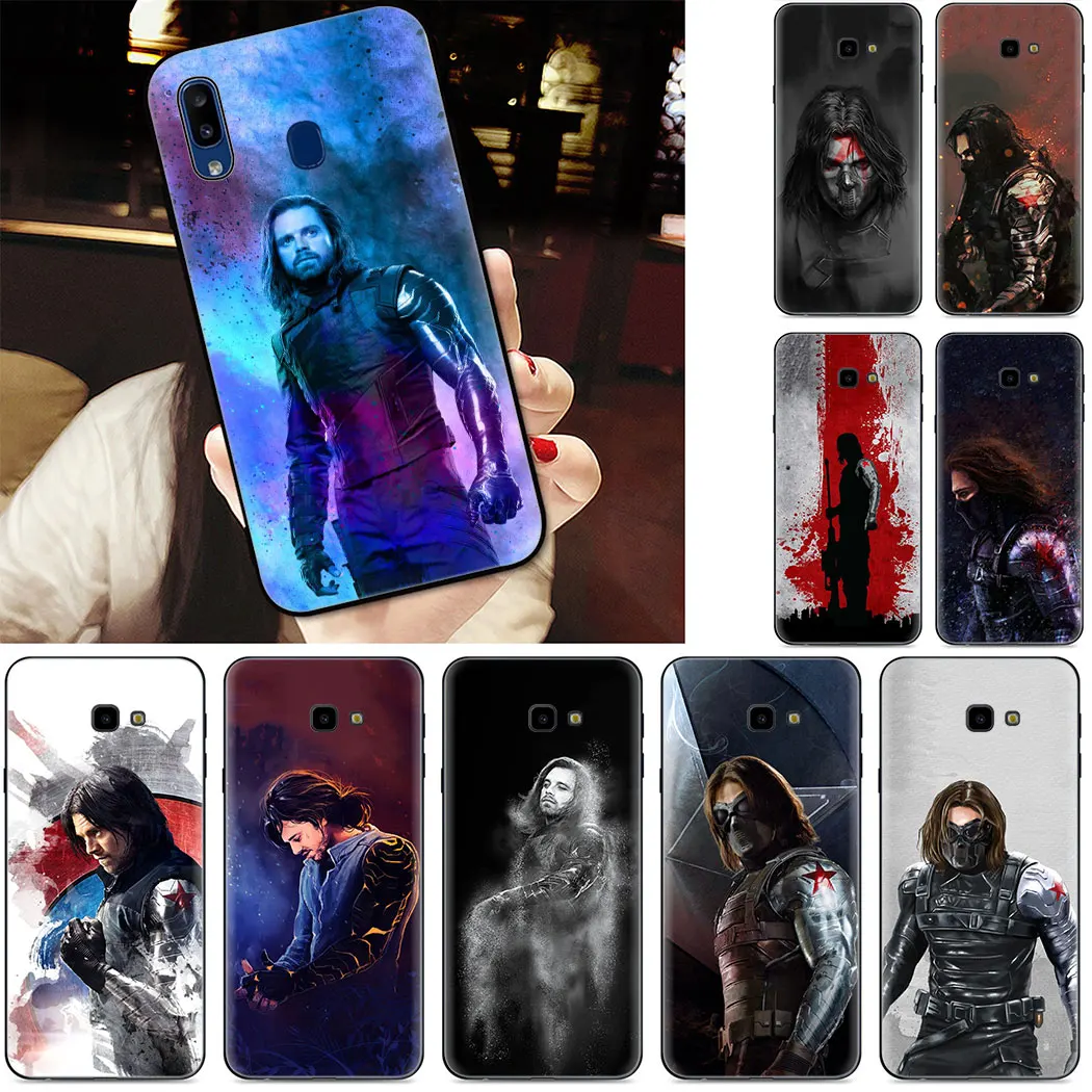 Зимний Мягкий силиконовый чехол для телефона с капитаном Америкой samsung J4 J8 2018 J6 Plus