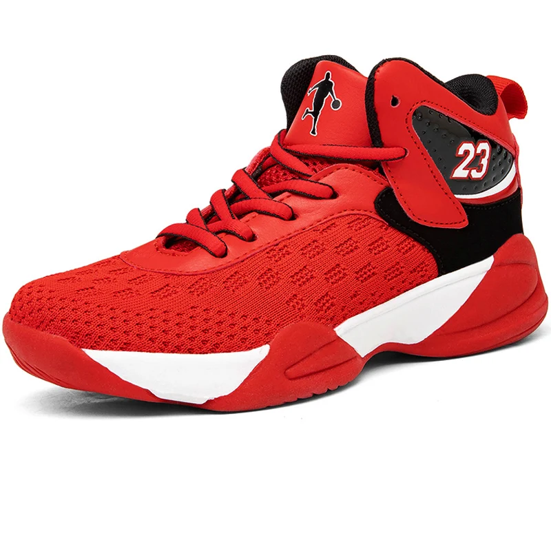 

Баскетбольные туфли для мальчиков, брендовые Детские кроссовки, Нескользящая дышащая спортивная обувь, бриджи для мальчиков