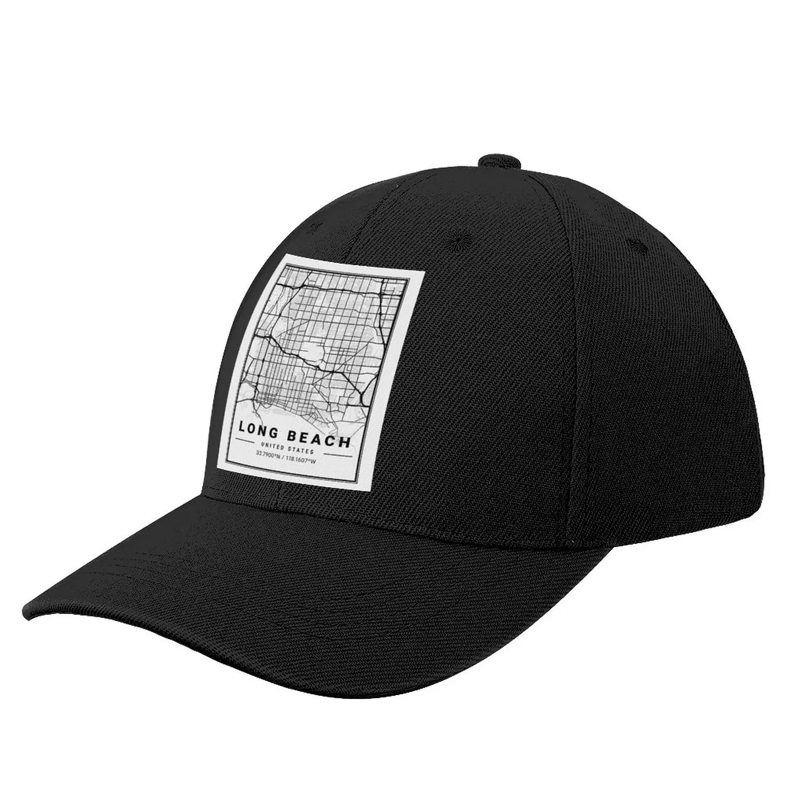 

Long Line Baseball Cap Hiphop Uv Protection Baseball Hat Retro Custom Female Polyester Cap