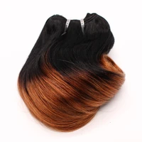 4 bundles 8 inch ombre brazilian body wave hair weft bundles de cabelo ombre short body wave brazilian weave hair extension