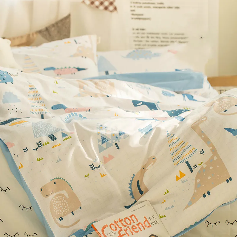 

2.35m Nordic-Style Cartoon Cotton Fabric Printed Cotton Bed Sheet fabric Quilt Cover Fitted Bed Sheet Handmade Fabric