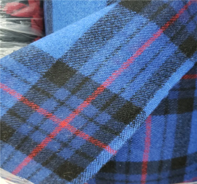 Бесплатная доставка шерстяная ткань в клетку envy blue и других цветов шириной 59