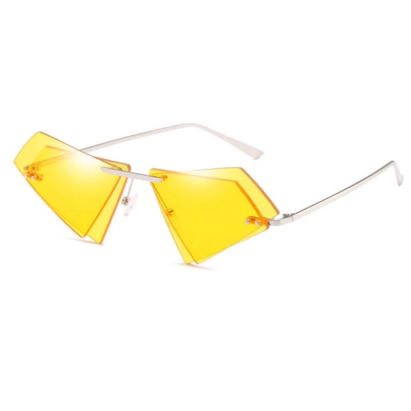 Belmon Солнцезащитные очки женские Модные без оправы роскошные брендовые дизайнерские солнцезащитные очки для женщин винтажные de sol Shades женские ZY1011 - Цвет линз: ZY1011 C6 yellow