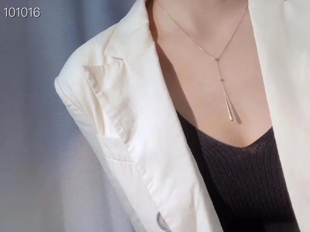 Preço Madalena Sarara Pure 18k Ouro Waterdrop Pingente Au750 Corrente De Ouro Feminino Colar