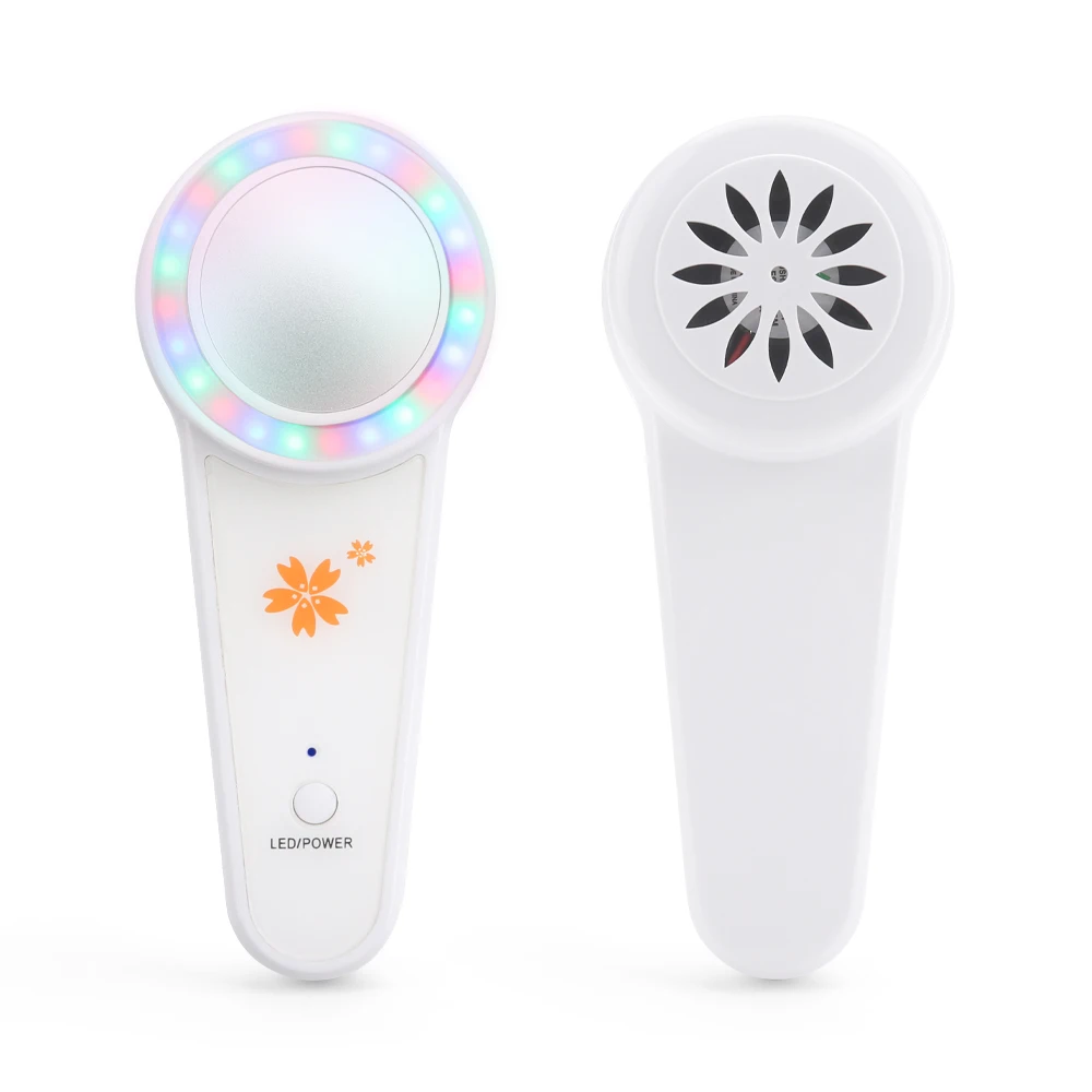 

Красочный ультразвуковой очищающий массажер для лица, холодный аппарат, светодиодный фотонный прибор для подтяжки кожи лица, фотонная тера...