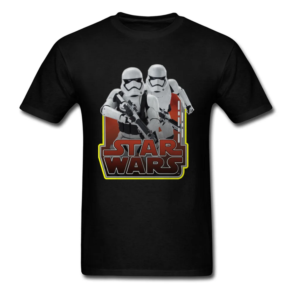 Винтажная футболка Star Wars со штурмовиками футболки для друзей Мужская Панк Черная