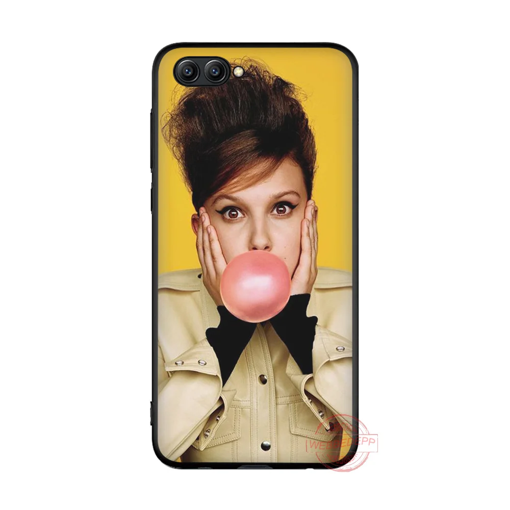WEBBEDEPP Millie Bobby коричневый Модный мягкий силиконовый чехол для телефона Honor 6A 7X 8X 8C 8A
