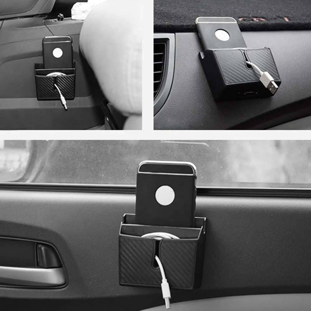 Коробка для хранения приборной панели автомобиля с узором из углеродного