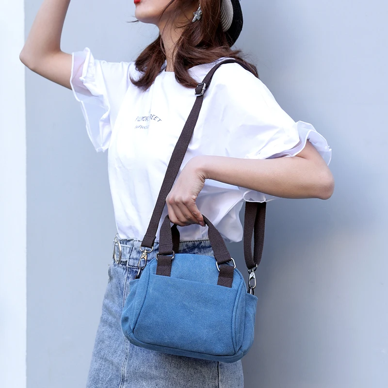 

2020 Fashion Women Handbag Canvas Women Small Shoulder Bag Female Crossbody Bags Casual Girls Vintage Totes Mini Messenger Bag